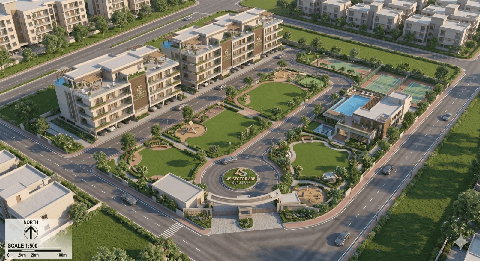 4S Estate Luxury Builder Floors Sector 88B Gurgaon exterior