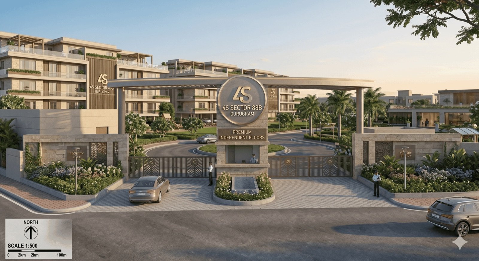 4S Estate Sector 88B grand entrance